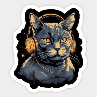 cool cat Sticker
